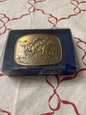 1981 Smith  Wesson  The Horse Thief  Limited Edition Solid Brass Belt Buckle