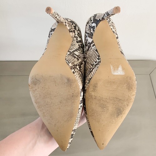 Express Snakeskin Stiletto Ankle Booties sz 8 - Picture 7 of 7