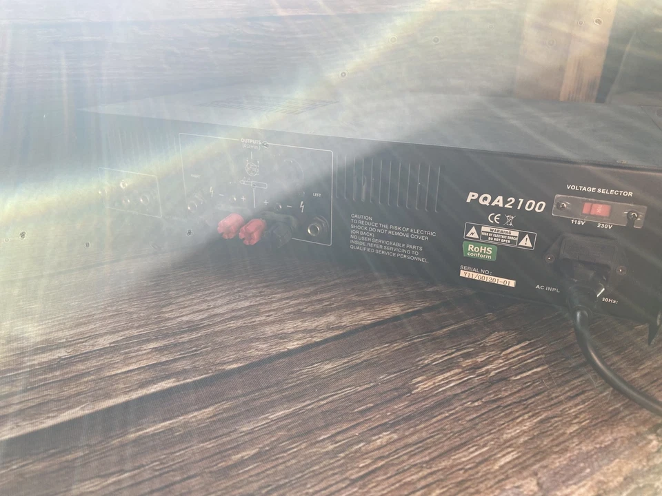 Pyle Pro PQA2100 ~ Rackmount Stereo Power Amplifier ~ 230W/Channel @ 8 Ohms - Image 3 of 3