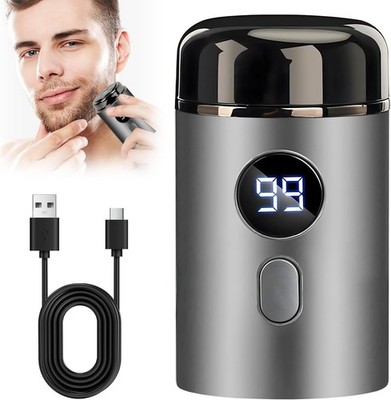 Mini Rasierer für Männer Elektrorasierer, USB Wiederaufladbarer Reiserasierer, Wasserdicht