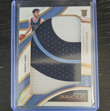 Panini Immaculate Santi Aldama Rookie Jersey Number Patch /50 Grizzlies