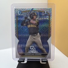Nerwilian Cedeno 2023 1st Bowman Chrome Mega Mojo Refractor Rookie SD Padres