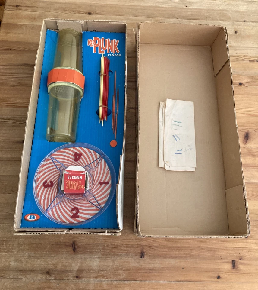 KERPLUNK Board Game 1960's Ideal Vintage English/French instructions - Image 4 of 4