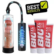 Penis Pump Power Vacuum Adult Men Big Dick Stretcher Male Enlarger Enhancement