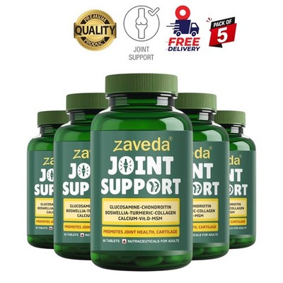 5 Pack Z.aveda Glucosamine Collagen MSM 60 Tablets