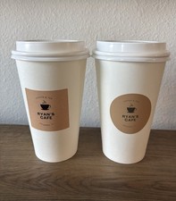 16 oz Disposable Paper Cups Coffee for Hot Drinking - 25 Count - Customizable