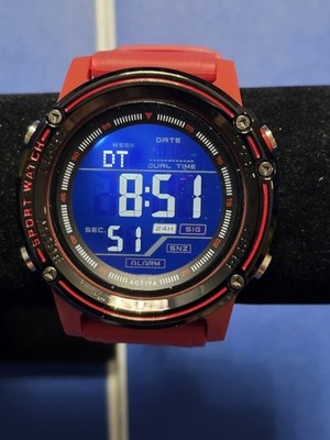 ACW8125-005 - Activa Voyager of Time X Invicta Men's Digital Watch  52mm- Red 