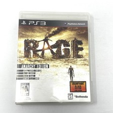 Rage Anarchy Edition PS3 Complete In Box With Manual Bethesda Softworks
