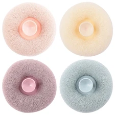 4 Pcs Bath Scrubber Shower Ball Foam Producing Exfoliating Mesh Bathing Scrubber