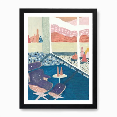 Eames Chair Architecture Art Print Framed Wall Art Poster Canvas Print Picture