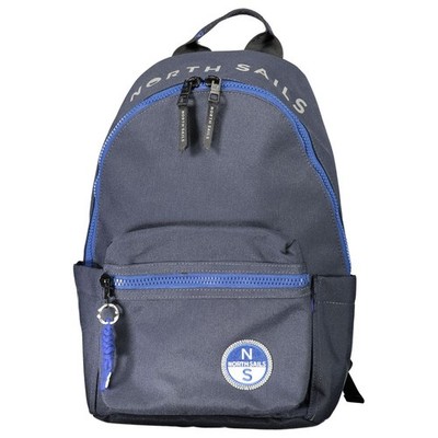 North Sails Blu Polyester Men Backpack 100% Authentic