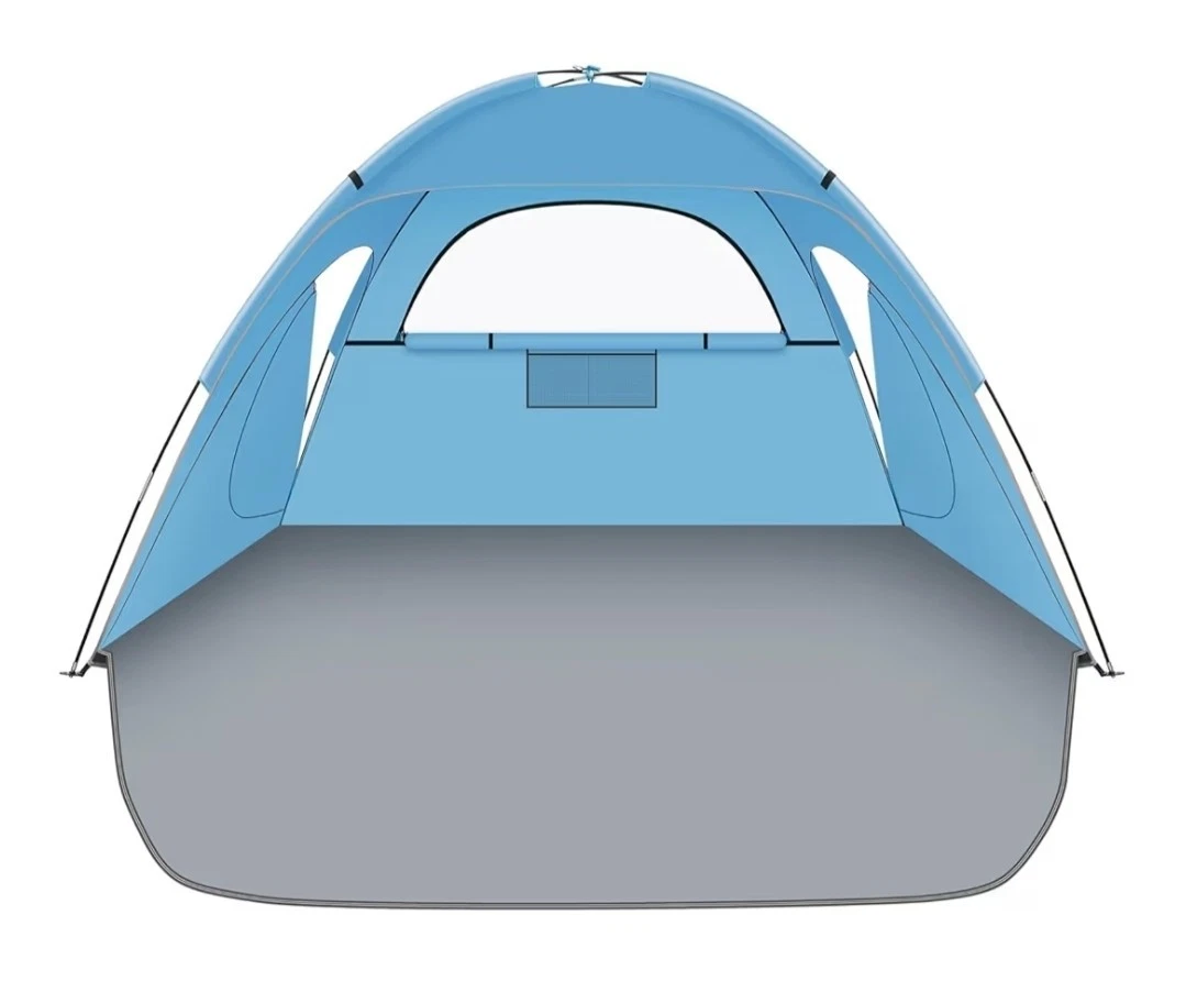 Beach Tent Sun Shelter, Beach Shade Tent with UPF 50+ UV Protection for 2-3 Pers