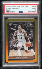 2021-22 Panini One and One Rookies Gold 5/10 Joshua Primo #125 PSA 9 MINT dq2