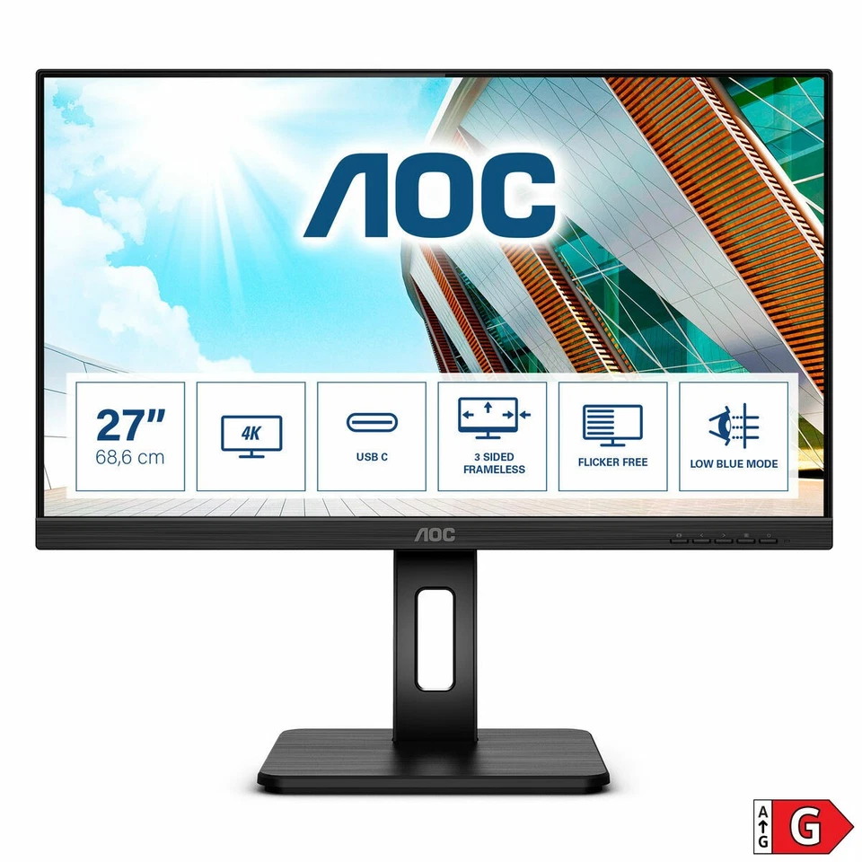 Monitor AOC U27P2CA 27" 4K Ultra HD - Bild 2 von 4
