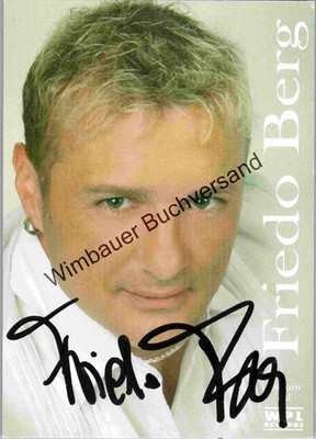 Original Autogramm Friedo Berg /// Autograph signiert signed signee Berg, Friedo