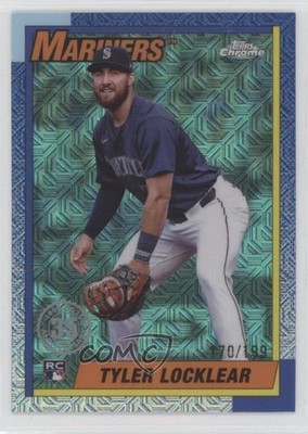 2025 Topps Series 1 Aqua Refractor 70/199 Tyler Locklear #T90C-64 Rookie RC 6q5