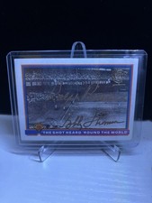 BOBBY THOMPSON RALPH BRANCA THE SHOT HEARD 'ROUND WORLD 1991 BOWMAN #410 AUTO