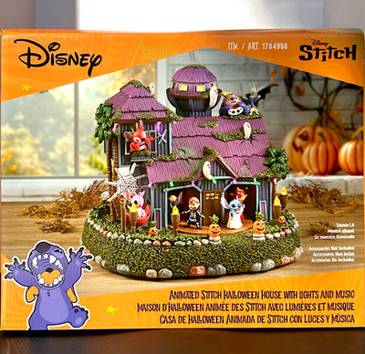 Disney Lilo And Stitch Lights and Sounds Halloween House NIB 2025