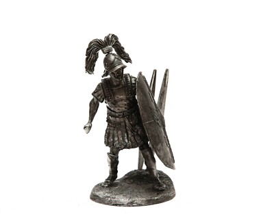 Dose 54mm Legion VIII Augusta. Römischer Zenturio 52 Jahre v. Chr. 1:32 Zinn Miniatur