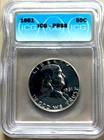 1961 Proof Franklin Half Dollar - ICG PF 68