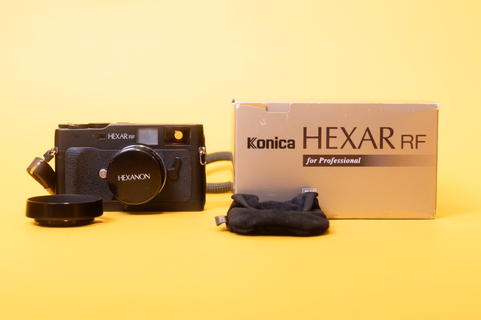 Konica Hexar RF Rangefinder Film Camera with UC-Hexanon 35mm f2 limited lens