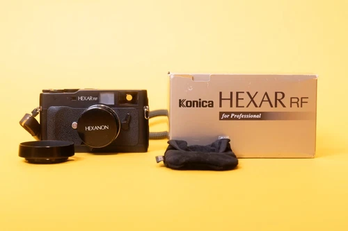 Konica Hexar RF Rangefinder Film Camera with UC-Hexanon 35mm f2 limited lens