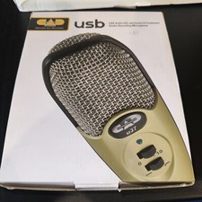 CAD U37 USB Studio Condenser Vocal Recording Microphone with Stand  Champagne