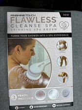 Finishing Touch Flawless Cleanse Spa Spinning Spa Brush 3 Heads NEW