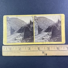 Mount Webster New Hampshire Stereoview Antique c1870 Y13023