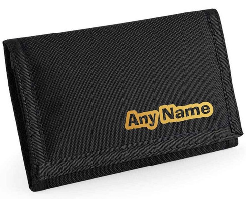 Text Name Design Personalised Boys Kids Ripper Wallet With Coin Holder, Xmas - Picture 8 of 12