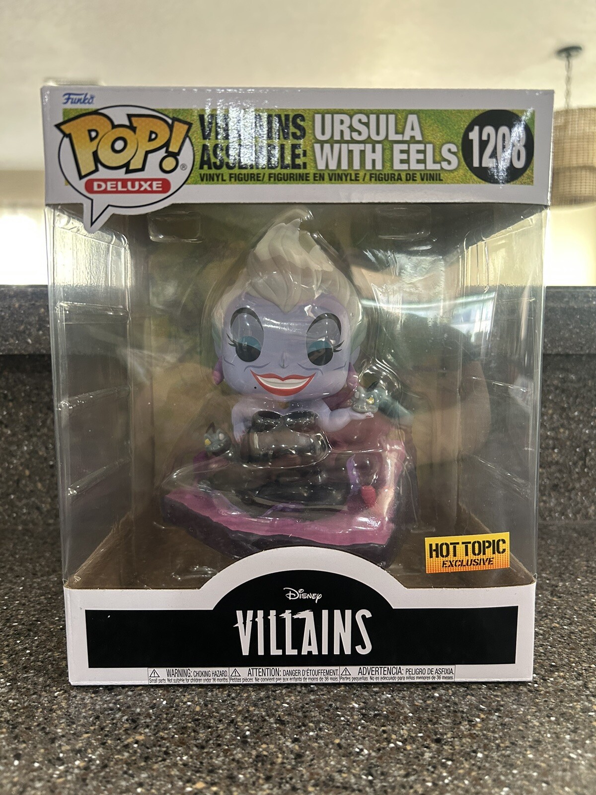 New Funko Disney Little Mermaid - Ursula With Eels 1208 Deluxe Hot Topic Ecxl