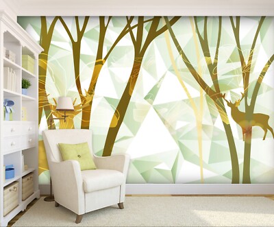 3D Creative Deer ZHUA8188 Wallpaper Wall Murals Removable Self-adhesive Ann 24