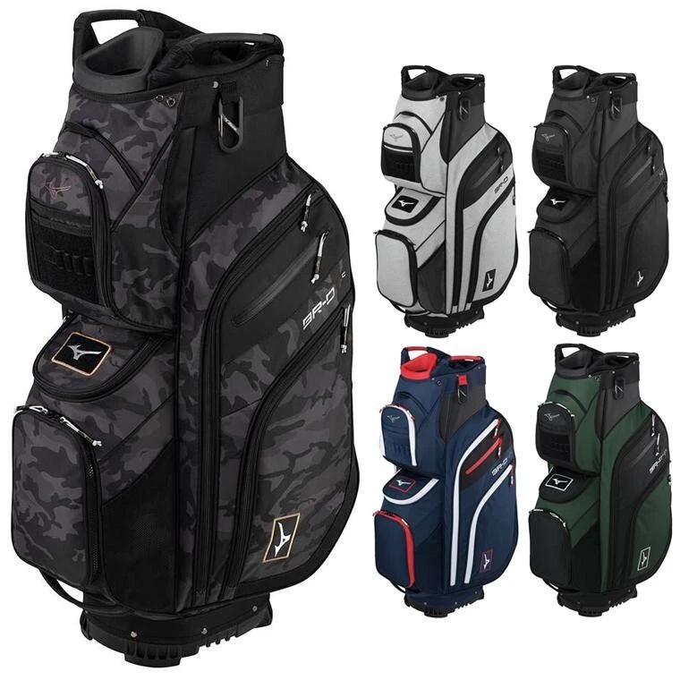 Bolsa de carro de golf Mizuno BR-D4c 10,5 x 47 pulgadas 5LJC2425 14 vías 3,3 kg 2024 gris jaspeado Foto 3 de 4