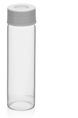 VOA/TOC Vials, 40mL, 100/PK - Clear Glass - ASTM/USP Type 1 Class B - Eisco Labs