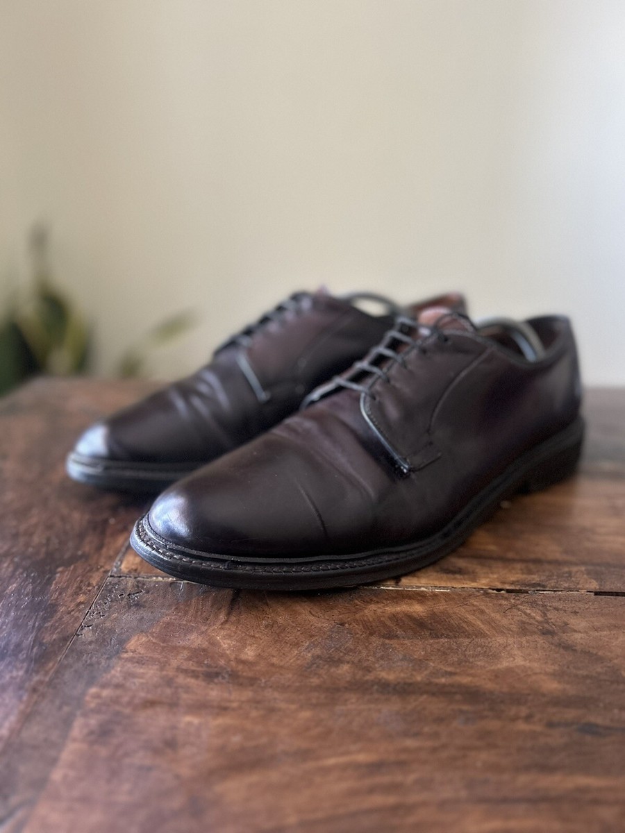 Allen Edmonds Leeds Shell Cordovan Brown Leather Derby Shoe 9591