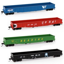 1 pieza escala HO 1:87 53 ft vagón góndola lado bajo 53' vagones de ferrocarril modelos trenes