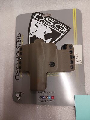 DSG Arms HR Vertical Holster 1911 4'' Left Hand Tan Kydex.       (R8-F)