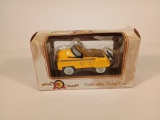 Vintage Pedal Champs 1:10 Scale Die Cast Metal Yellow Pedal Car NYC Taxi NEW