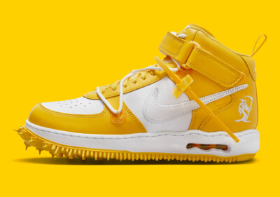 Nike Air Force 1 Mid SP Off-White Varsity Maize DR0500-101 Nike Air Force 1 Mid SP Off-White Varsity Maize DR0500-101