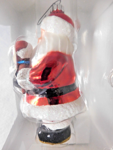 Celebrations by Radko Glass Ornament Santa With A Puppy NEW - Picture 8 of 10