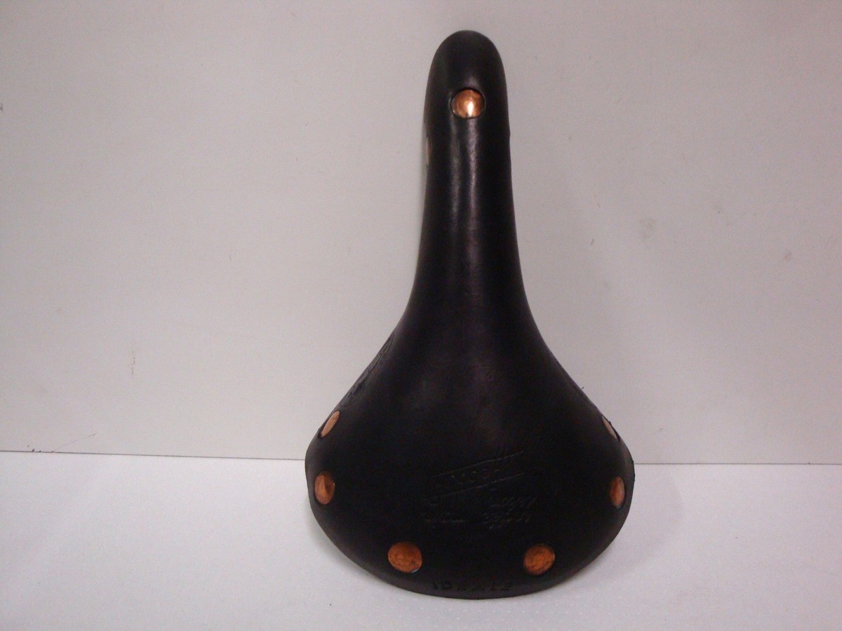 Selle de vélo en cuir Idéale Columbia Licence Christol Made in France Neuve