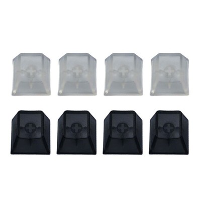 4Pcs Blank Crystal Transparent Keycap PC Profile Keycap Replacement Part