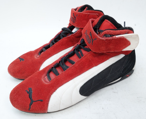 Vintage Puma RepliCat Racing Hi-Top Driving Schuhe Y2K Wildleder rot Herren Größe 10 - Bild 4 von 12