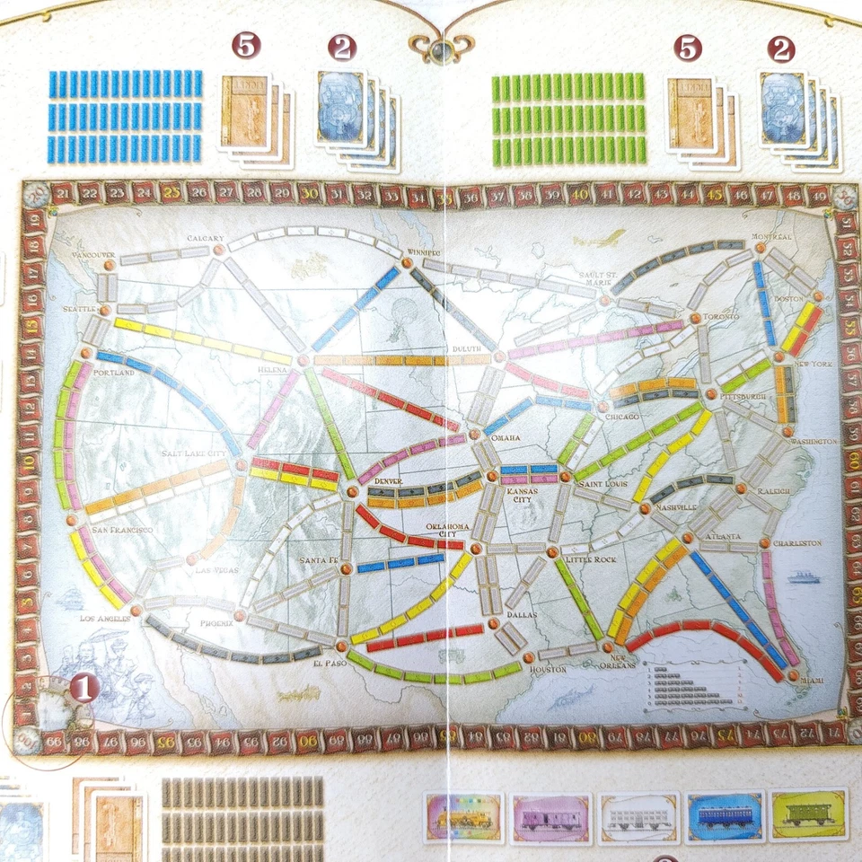 Ticket To Ride Days Wonder Rules Instructions Only Replacement Game Piece 2015 - Image 2 of 4
