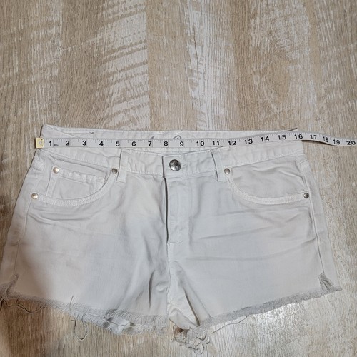 Women's Agave Denim Jeans Cut Off Shorts White Size 30" Waist Tomboy - Picture 3 of 6