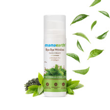 Mamaearth Bye Bye Wrinkles Face Cream with Green Tea & Collagen - 30 GM