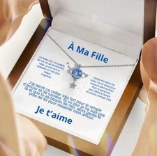 Collier À Ma Fille Je T'Aime (Modèle 68) (Coloris Argent)