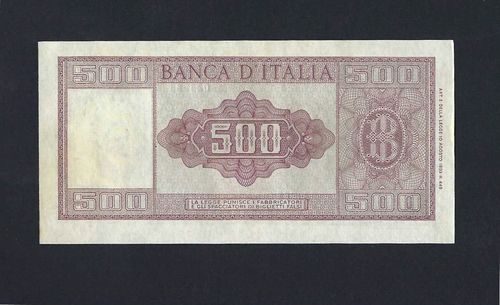 REPUBBLICA ITALIANA 500 LIRE ITALIA SERIE SPECIALE SOSTITUTIVA W221 R2 SUPERBA - Picture 2 of 2
