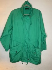 Vintage Women s Catalina Windbreaker Jacket Green Sz M Long
