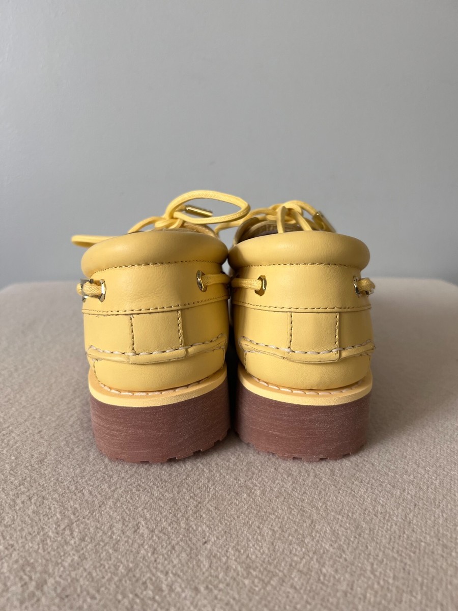 Jacquemus x Timberland Boat Shoe - Size 6 - Yellow Leather